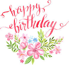 Download birthday flowers images and photos. Happy Bday Png Flower Picture Free Download Techflourish Collections Happy Birthday Calligraphy Png 4528687 Vippng