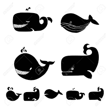 クジラのシルエット キット。のイラスト素材・ベクター Image 75659021
