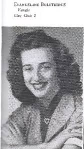 Evangeline Bolstridge is our next senior from the class of 1955