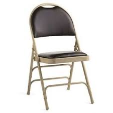 Closeout 4 Pack Samsonite Comfort Series Bonded Leather Folding Chair Beige Chocolate Folding Chair Bonded Leather Chair