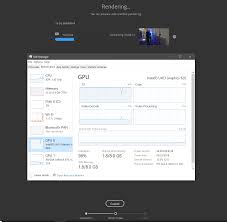 When i render i see the cpu go to 100% while the gpu sits idle. Solved Only Using Integrated Graphics Adobe Support Community 10172892