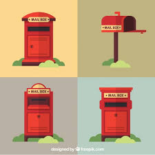 The best locking mailbox is here for you. Free Vector Pack Of Four Red Mailboxes In Vintage Style