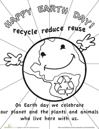 Plus, it will get them thinking about math from an angle that is a little bit more creative than typical classroom work. Color The Earth Day Picture Worksheet Education Com Earth Day Pictures Earth Day Coloring Pages Earth Day Worksheets