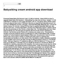 Babysitting Cream Apk Fill Online Printable Fillable Blank Pdffiller
