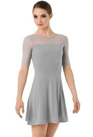 Short Sleeve Tunic Shift Dress Balera Dance Costumes Dresses Dance Outfits Modern Dance Costume