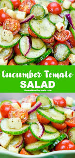 Cucumber Tomato Salad With Video Recipe Tomato Salad Recipes Cucumber Tomato Salad Cucumber Tomato