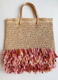 Diy Raffia Fringe Straw Bag Honestly Wtf Canta Canta Modelleri Orme Cantalar
