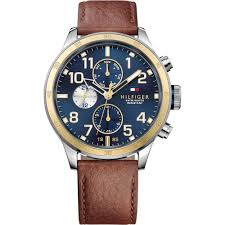 Najlepsze oferty i okazje z całego świata! Tommy Hilfiger Cool Sport 2 Tone Gold Stainless Steel Chronograph Watch With Brown Leather Strap Brands From Adams Jewellers Limited Uk