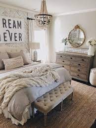 Farmhouse style is comfortable and relaxed, but also a little bit ultilitarian. 4 Tips To Remember Before You Decorate Your Home This Is Part 2 Of The Complete Guide To Creatin Romantic Bedroom Decor Cozy Master Bedroom Home Decor Bedroom