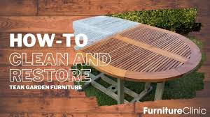 The table is 58 wide x 29 high and chairs are. How To Clean And Restore Teak Garden Furniture Youtube