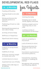 the most common developmental red flags for infants