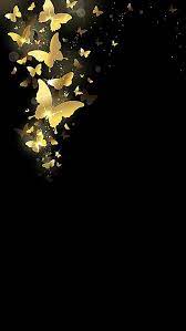atmospheric black background gold butterfly black background wallpaper butterfly background flower background wallpaper