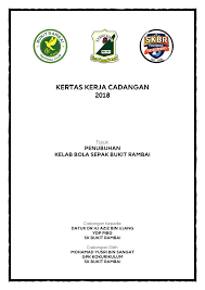 (nama program) ( bahasa melayu sahaja ). Kertas Kerja Penubuhan Persatuan Di Sekolah Sakk Opk