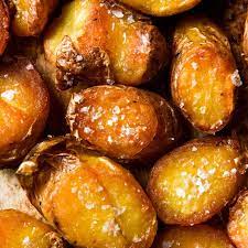 Crispy Kipfler Potatoes Georgeats Sweet Hawaiian Crockpot Chicken Recipe Potato Varieties Savoury Food