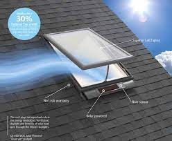 Introducing The Solar Powered Fresh Air Skylight By Velux Remote Controlled Solar Powered Skylight No Ne Velux Skylights Skylight Residential Skylights