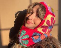Crochet Balaclava, Ready to Ship Daisy Colorful Balaclava, Handmade Floral  Design Balaclava, Bhava Style Balaclava, Winter Warm Hat