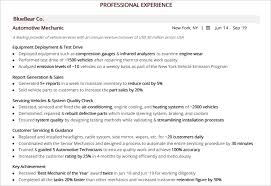 Auto mechanic cvs can help you to apply for jobs where you can act as a mentor in the auto motive trade courses, or you can apply at automotive dealership for a scrutinized and repaired wide variety of automobile. Mechanic Resume 2021 Guide With 10 Examples Complete Sample