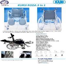 Beli kursi roda sella (kode : Sani Kursi Roda 3 In 1
