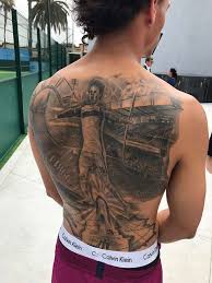 Please get in touch for any commercial enquiries or to speak with a member of phil's team. Leroy Sane Admits He Regrets Infamous Back Tattoo Of Him Celebrating Man City Goal Givemesport