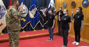 Space force has put its own spin on occupational camouflage. Space Force Gets Its First Recruits