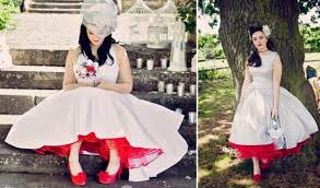 Colored Petticoats Wedloft Rockabilly Wedding Dresses Rockabilly Wedding Bride