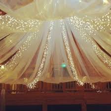 Do You Enjoy The Look Of Tulle And Lights Together If So We Give You Ideas On How You Can Create This Look In Your H Wedding Wedding Decorations Tulle Lights