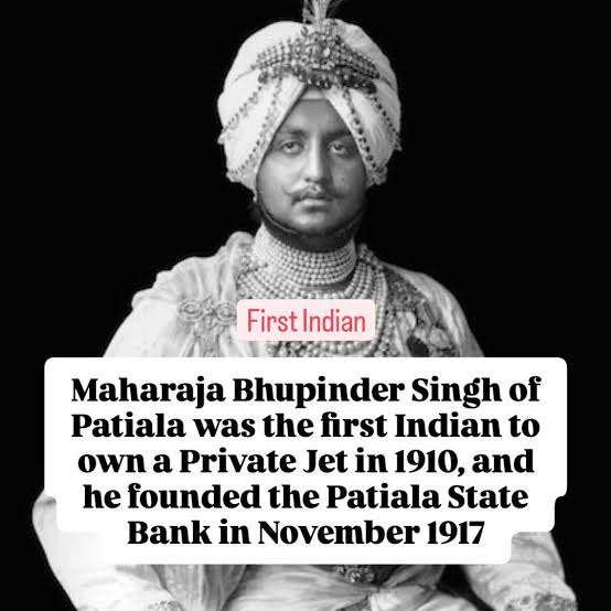 Maharaja Bhupinder Singh First Owner of Private Jet!! : r/punjab