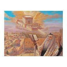 Praying For A New Temple Canvas Print Tempel Jeruzalem Geloof