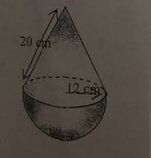 Volume tabung + volume kerucut = 8.800 cm³ + 1.884 cm³ = 10.684 cm³ (d). Rumus Volume Gabungan Kerucut Dan Setengah Bola Edukasi Lif Co Id