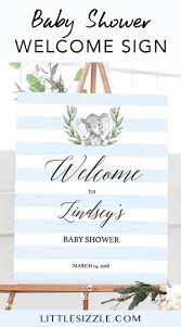 Baby Shower Welcome Sign For Boy By Littlesizzle Welcome Your Baby Shower Guests T Baby Shower Welcome Sign Baby Shower Decorations For Boys Boy Shower Themes