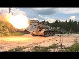 T 34 85 Various Shooting In Slo Mo Youtube To Use For Muzzle Flash Modelling T 34 Military Vehicles World