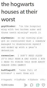 Hogwarts Houses At Their Worst Harry Potter Houses Harry Potter Universal Harry Potter Obsession