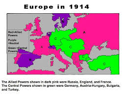 Central And Allied Powers During Wwi Allied Powers Central Powers Europe 1914
