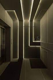 Led beleuchtung mit einfache formen, problemlose handhabung und kabellose verwendung. Indirekte Led Beleuchtung Durch Lichtpaneele Im Modernen Haus Abgehangte Decke Design Deckenarchitektur Beleuchtung