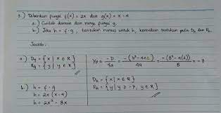 Check spelling or type a new query. Diberikan Fungsi F X 2x Dan G X X 4a Carilah Domain Dan Range Fungsi G B Jika H F G Brainly Co Id