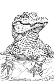 desenho para colorir jacaré
