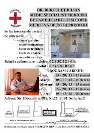 Joburi in orice domeniu de la marketing, administrativ, media, cultura, financiar, contabilitate si pana la publicitate, online marketing, management, consultanta. Dr Burculet Iulian Medici MedicinÄƒ De Familie Piatra Neamt