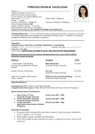 The table below compares the three resume formats with each other. 16 For Standard Resume Samples Resume Format