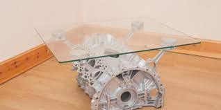 V8 engine block coffee table. Bored Build Yourself An Engine Coffee Table Free Car Mag