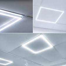 Luxrite 2x2 Ft Slim Frame Led Edge Light 40w 6500k Daylight White Dimmable 4000 Lumens Modern Drop Ceiling Panel Light 100 277v Grid Light Panels Ul Listed Walmart Com Walmart Com