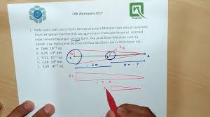 Pembahasan Osk Astronomi 2017 No 1 Kesebangunan Youtube
