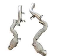 Exhaust Ss304 Downpipe for Mercedes-benz Amg Gt63 Gt63s E63s 4.0t 2019-2022  Exhaust Straight Downpipe With Heat Shield