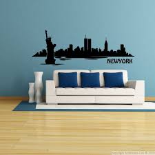 Sticker Vue Sur New York Stickers Salon Stickers New York Ville New York