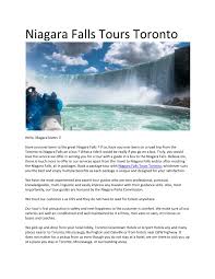ppt niagara falls tours toronto