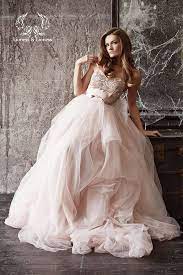 Romantic Ball Blush Wedding Dress Pink Lush Tulle Dress Long Etsy Pink Wedding Dresses Wedding Dresses Blush Princess Wedding Dresses