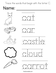 Maybe you would like to learn more about one of these? Trace The Words That Begin With The Letter C Coloring Page Twisty Noodle