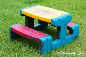 Little tikes big car carrier. Little Tikes Picnic Table Makeover Refashionably Late