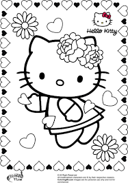 Hello Kitty Valentine Coloring Pages Coloring99 Com Hello Kitty Coloring Kitty Coloring Valentines Day Coloring Page