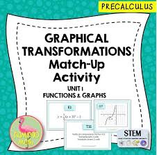 Graphical Transformations Match Up Activity Precalculus Unit 1 Precalculus Writing Equations Calculus Teacher