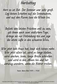 Kellmeyer] wer jetzt kein haus hat, baut sich keines mehr. Herbsttag Rainer Maria Rilke Medienwerkstatt Wissen C 2006 2021 Medienwerkstatt